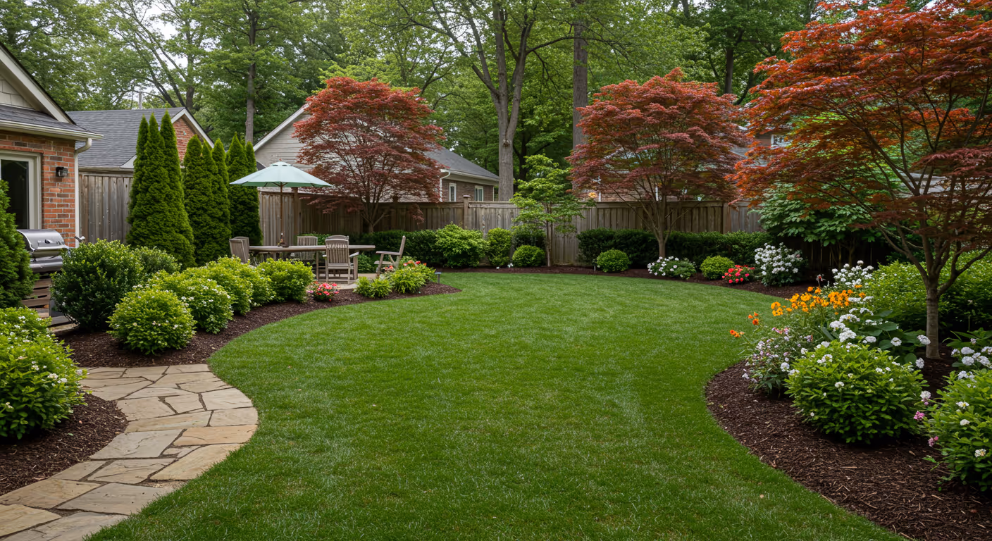 The Poff's Lawn Care & Pest Control team at work in Southwest Ohio